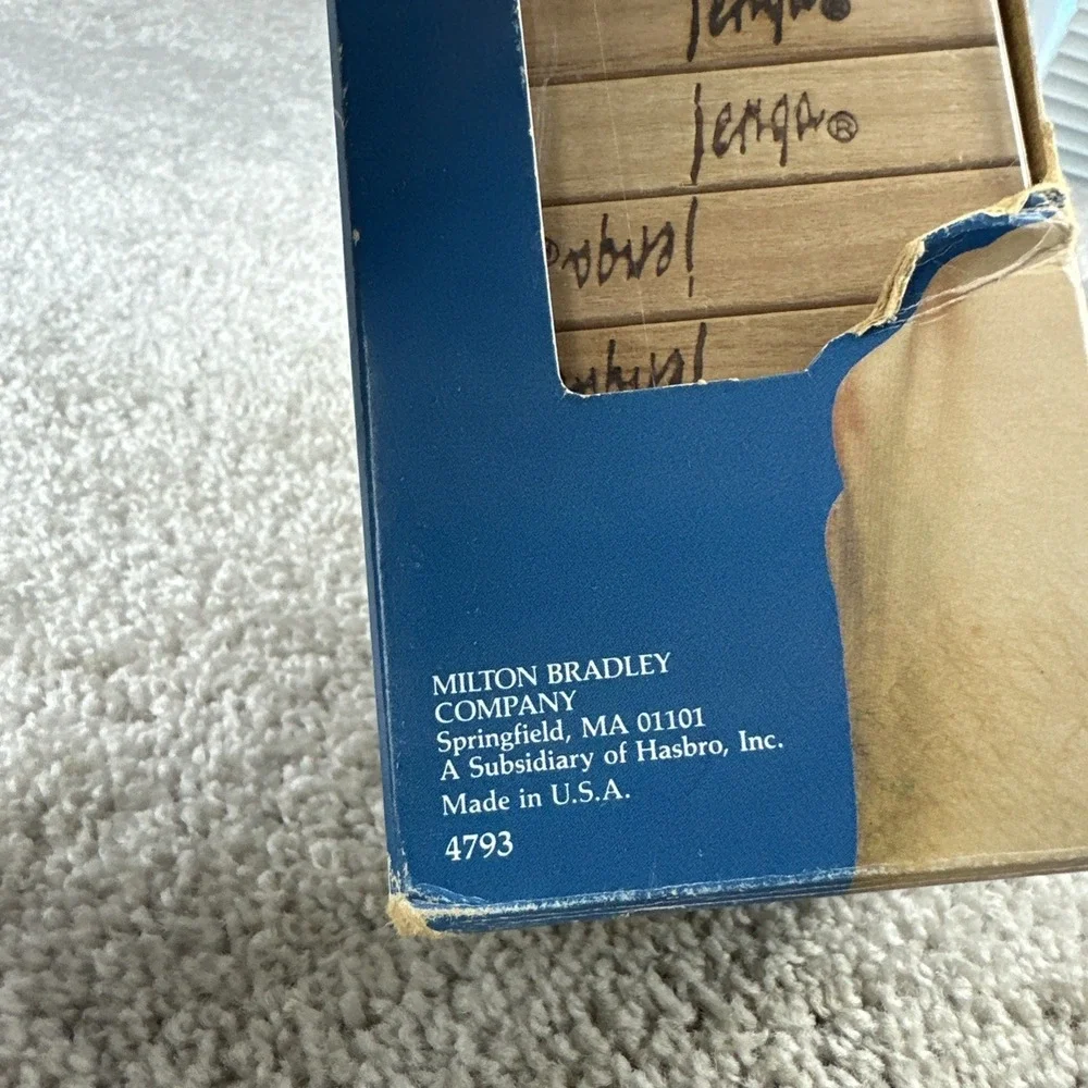 VINTAGE Jenga COMPLETE Milton Bradley 1986 Classic‎ Building Game